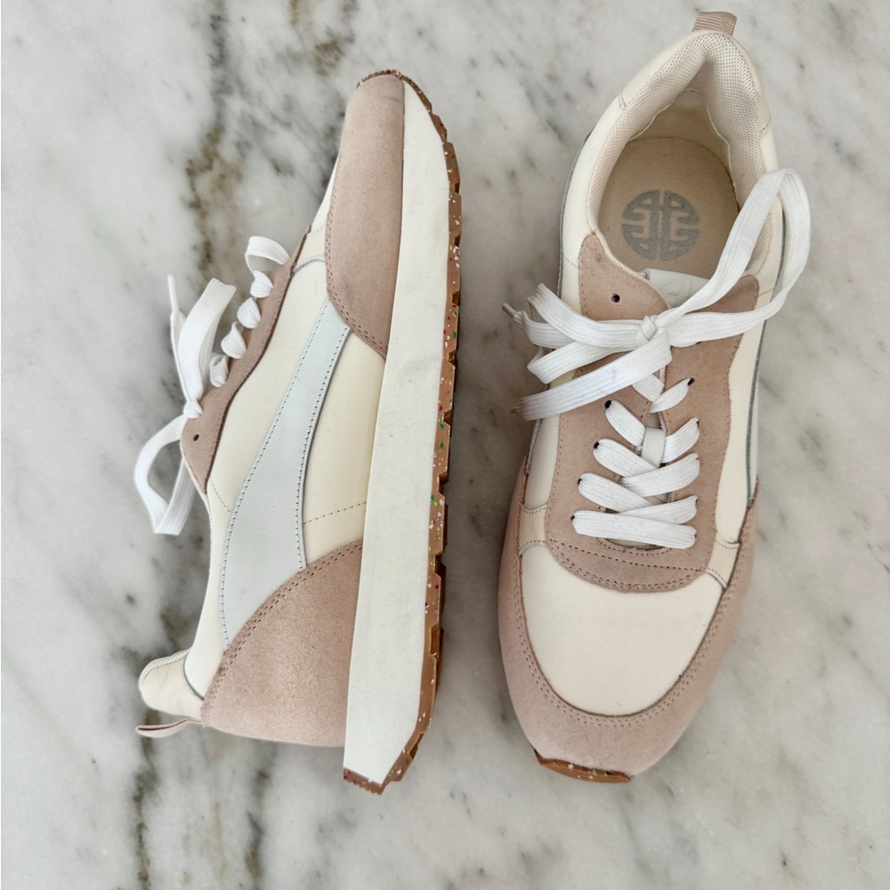ANTONIO MELANI Cream and White Sneakers